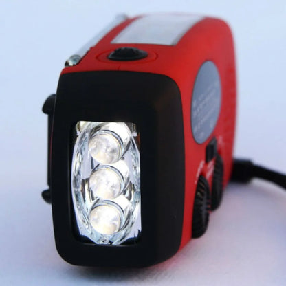 Radio d’Urgence Solaire & Dynamo – Lampe LED, Power Bank 2000 mAh, AM/FM – Spécial Outdoor & Camping - BLACKBEARD OUTDOOR INDUSTRIES