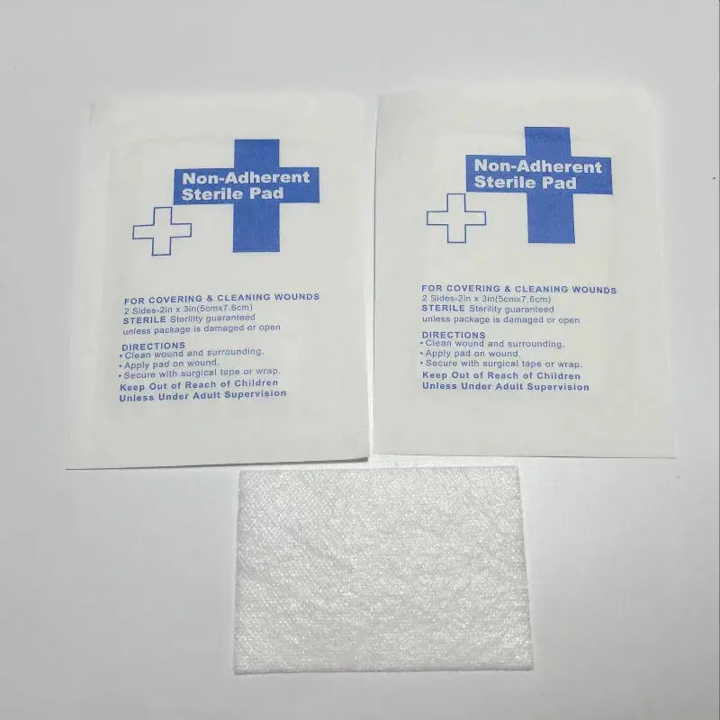 50 pcs Compresses de Gaze 100% Coton Stériles – Pansements Imperméables pour Premiers Secours Ma boutique