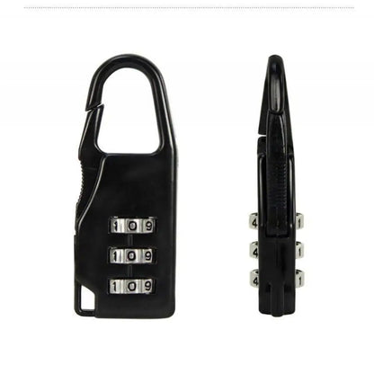 Mini Cadenas de Voyage en Alliage d'Aluminium – Cadenas à 3 Chiffres Réinitialisables, Code de Sécurité pour Valise, Sac et Accessoires - BLACKBEARD OUTDOOR INDUSTRIES