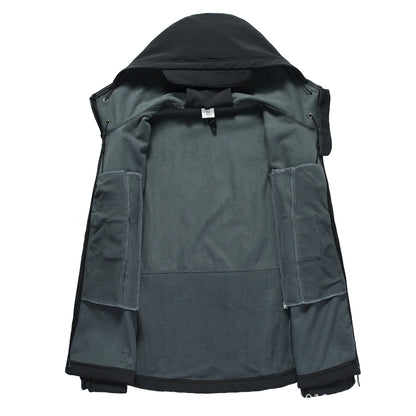 Ensemble Veste & Pantalon Tactique Homme Mazerout | Softshell Imperméable | Fleece Chaud | Randonnée, Pêche, Ski, Sécurité - BLACKBEARD OUTDOOR INDUSTRIES