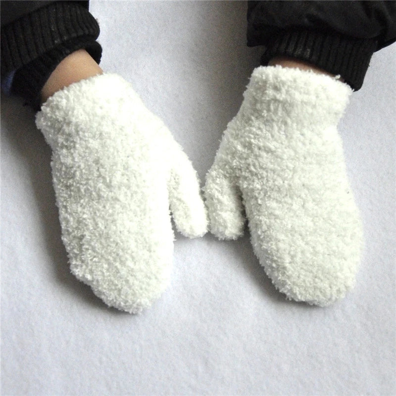 Paire de gants pour enfant en velours hiver Ma boutique