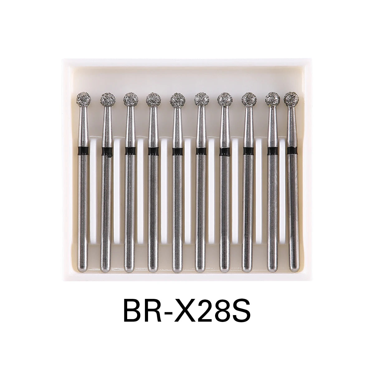 AZDENT 10 pcs Fraises Diamantées Dentaires – Type Boule FG 1,6 mm, 25 mm pour Turbine Haute Vitesse Ma boutique