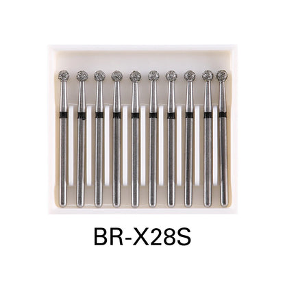 AZDENT 10 pcs Fraises Diamantées Dentaires – Type Boule FG 1,6 mm, 25 mm pour Turbine Haute Vitesse Ma boutique