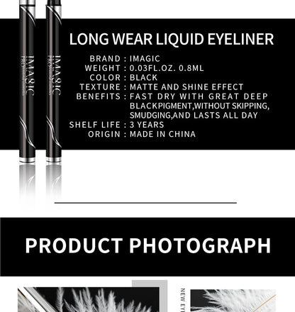 IMAGIC Waterproof Eyeliner - Long-Lasting Matte & Shimmer Finish Eyeliner Pen BLACKBEARD OUTDOOR INDUSTRIES