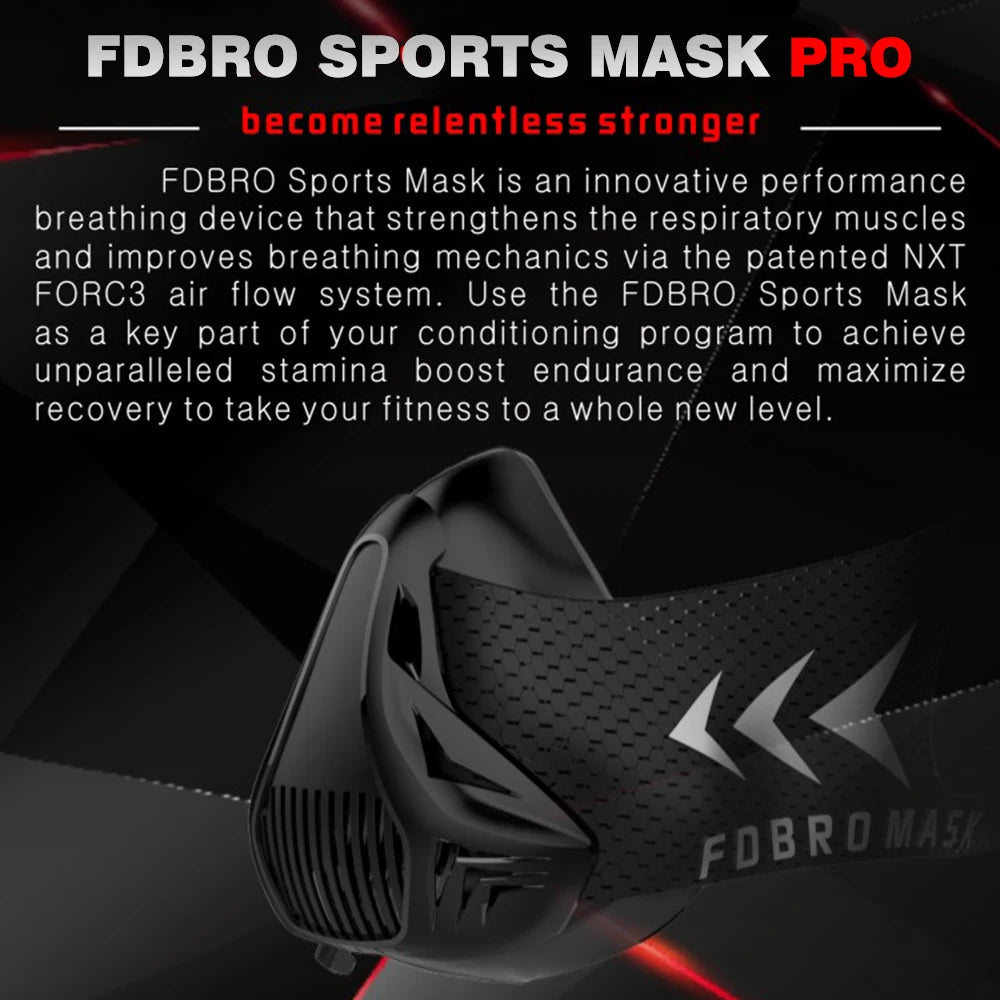 Masque d’Entraînement Sportif – Édition Élévation | Course, Fitness, Cyclisme – Style Noir 2.0 - BLACKBEARD OUTDOOR INDUSTRIES