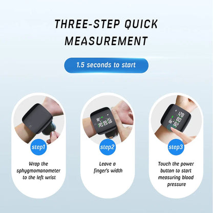 Smart Touch Écran LCD Tactile Rechargeable avec Voix – Moniteur de Tension Artérielle au Poignet Ma boutique