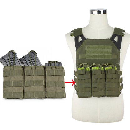 Tactical MOLLE Double/Triple Magazine Pouch pour AK, AR, M4, AR15 – Pour Pistolet et Fusil - BLACKBEARD OUTDOOR INDUSTRIES
