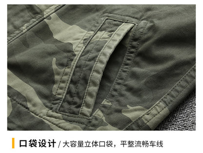 Veste Militaire vintage Camouflage Homme – Décontractée & Résistante | Printemps & Automne - BLACKBEARD OUTDOOR INDUSTRIES