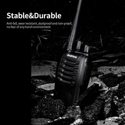Talkie-Walkie BAOFENG BF-888S UHF 400-470MHz – Lot de 2 Radios Bidirectionnelles (Prise EU) Ma boutique