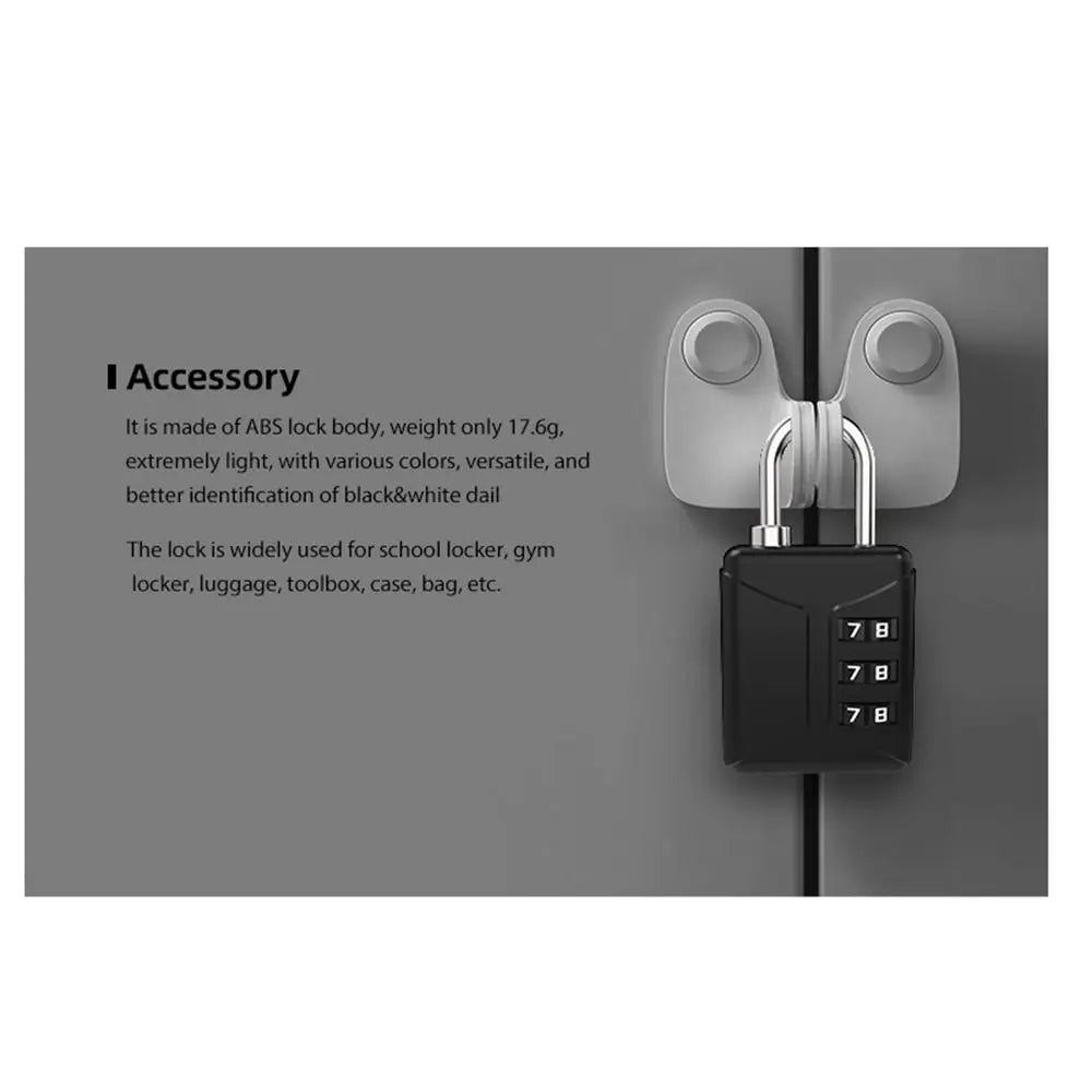 Mini Cadenas à Combinaison 3 Chiffres – Serrure pour Sac à Dos, Valise, Casier d’Étudiant - BLACKBEARD OUTDOOR INDUSTRIES