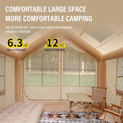 TENTAGON Tente Gonflable Extérieure – 3/4 Personnes | Installation Rapide & Étanche - BLACKBEARD OUTDOOR INDUSTRIES