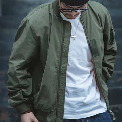Veste Bomber Homme MA-1 Rétro – MADEN | Veste Pilote Style Militaire, Coupe Vent, Printemps & Automne - BLACKBEARD OUTDOOR INDUSTRIES