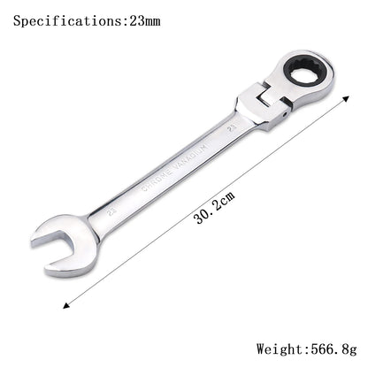 Clé à Cliquet Flexible 72 Dents en Acier Chrome Vanadium – 6 à 27 mm - BLACKBEARD OUTDOOR INDUSTRIES