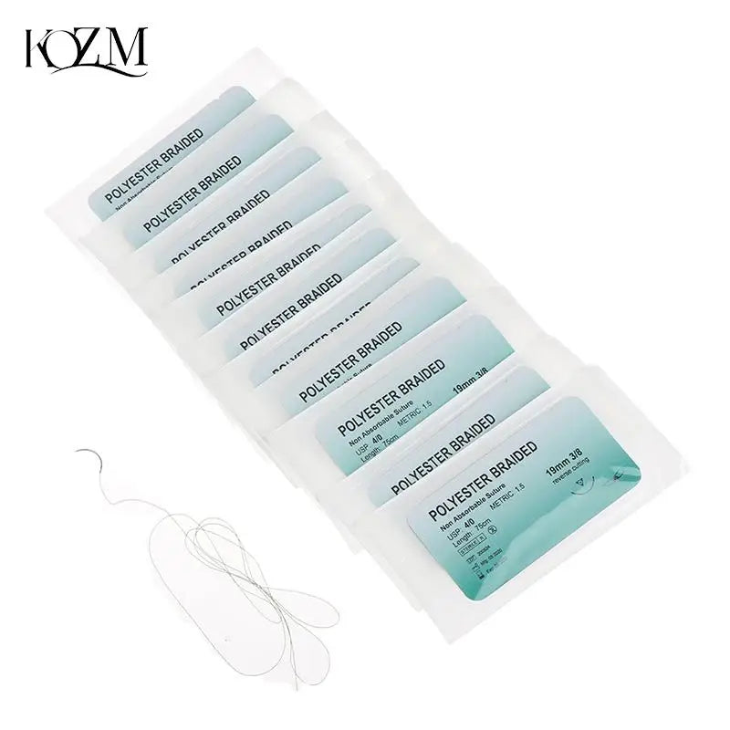 Kit de Suture Chirurgicale Synthétique avec Aiguille – Nylon Monofilament pour Formation Médicale et Vétérinaire Ma boutique