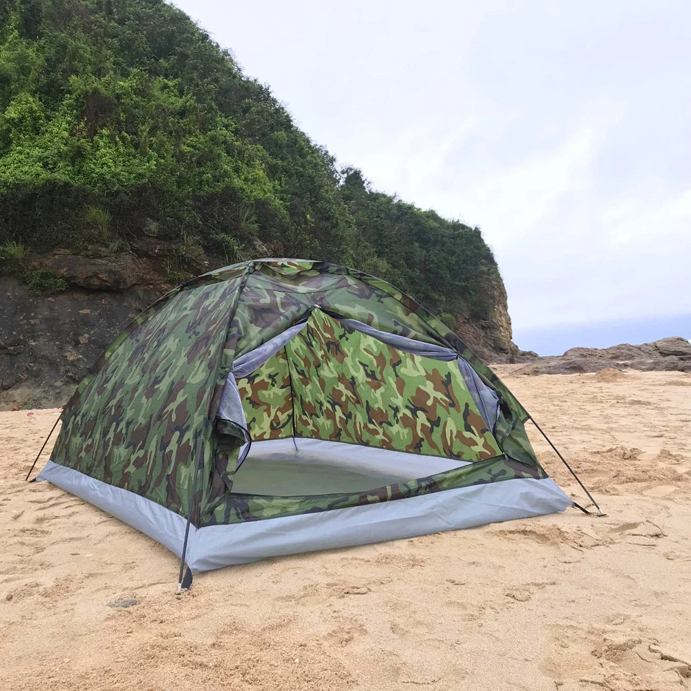 TOMSHOO Tente de Camping Camouflage – 2 Personnes | Tente Compacte & Ultra-Légère pour Été et Plein Air - BLACKBEARD OUTDOOR INDUSTRIES