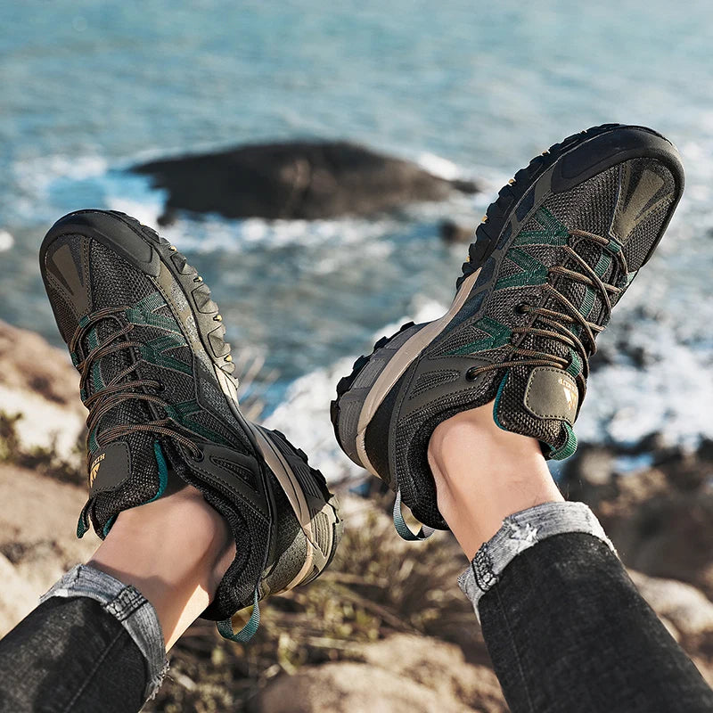 HIKEUP Sneakers Respirants avec Amorti Antidérapants – Chaussures de Randonnée Homme pour Course, Trekking et Sports de Plein Air BLACKBEARD OUTDOOR INDUSTRIES