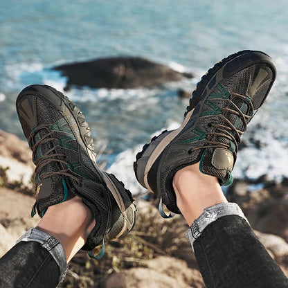 HIKEUP Sneakers Respirants avec Amorti Antidérapants – Chaussures de Randonnée Homme pour Course, Trekking et Sports de Plein Air BLACKBEARD OUTDOOR INDUSTRIES
