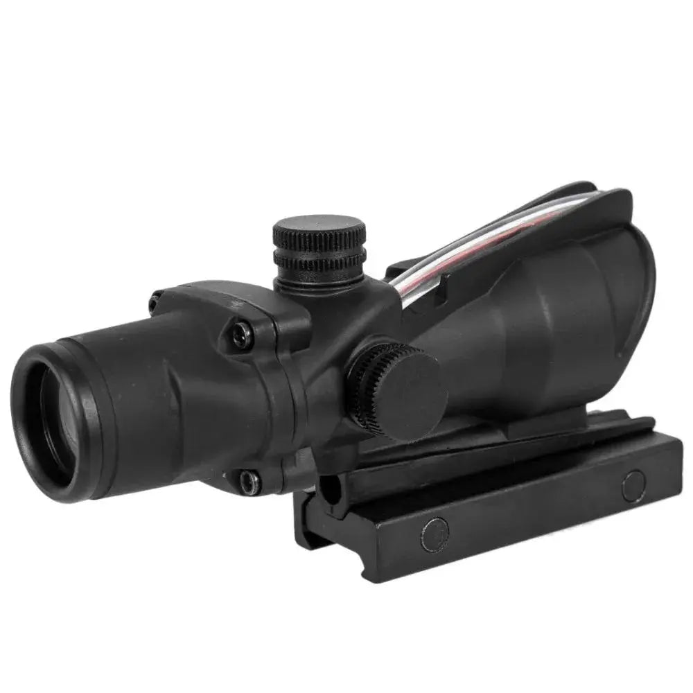 Lunette de Tir 4x32 avec Point Rouge Vert – Optique à Fibre Réelle, Réticule Gravé et Illuminé Ma boutique
