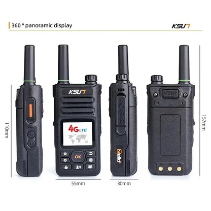 KSUT ZL18 Talkie-Walkie Professionnel 4G WiFi Zello POC — Communication Sans Limite - BLACKBEARD OUTDOOR INDUSTRIES