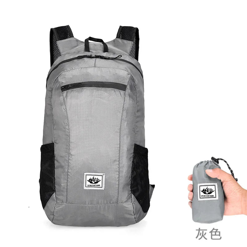 Sac à Dos Pliable 18L Ultra-Léger – Sac de Voyage, Randonnée, Cyclisme et Escalade - BLACKBEARD OUTDOOR INDUSTRIES