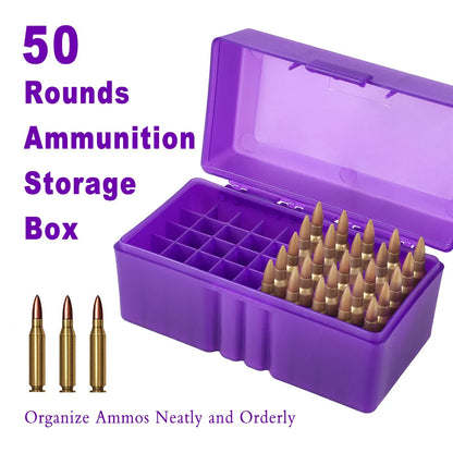 Boîte de Rangement pour Munitions – 50 ou 100 Coups | Calibres .223/5.56mm, 7.62x39mm, .38 Spé , 9mm Ma boutique
