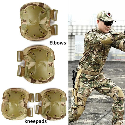 Genouillères et Coudières Tactiques Militaires – Protection Haute Performance pour Airsoft, Chasse, Sports et Entraînements - BLACKBEARD OUTDOOR INDUSTRIES