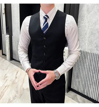 Costume Homme 3 Pièces - Élégant et Classique, Idéal pour Mariage et Événements Formels - Taille S-6XL BLACKBEARD OUTDOOR INDUSTRIES