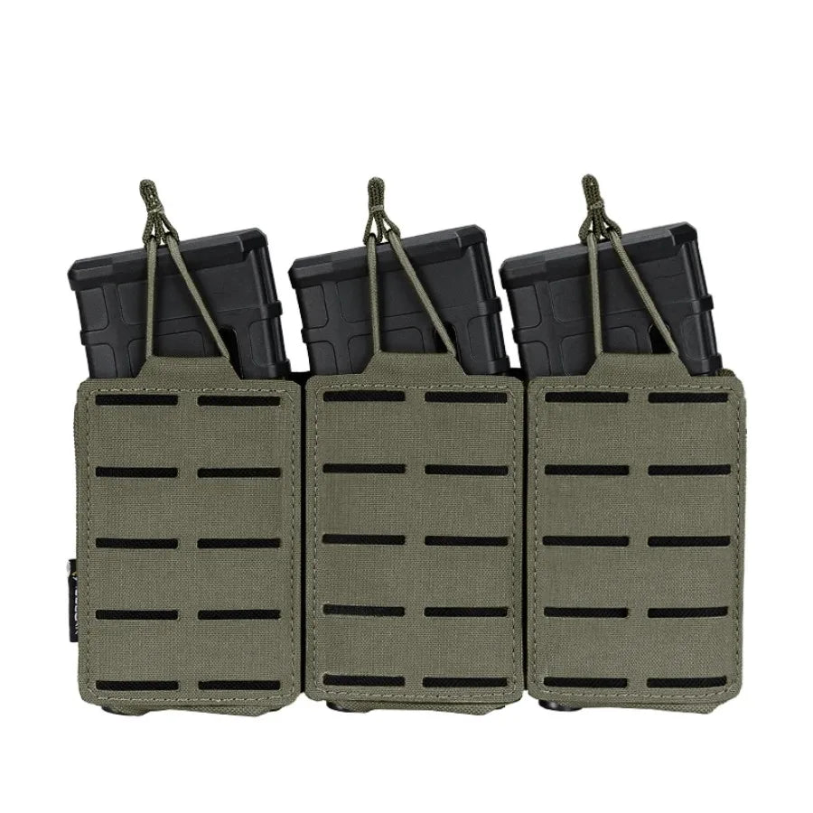 IDOGEAR Poche Tactique LSR 556 Triple Mag Carrier MOLLE - Poche à Munitions Découpée au Laser BLACKBEARD OUTDOOR INDUSTRIES