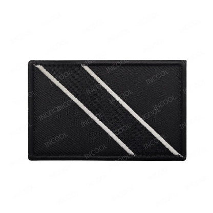 Patch Drapeaux Brodés Amérique et Caraïbes – 8×5 cm avec Velcro - BLACKBEARD OUTDOOR INDUSTRIES