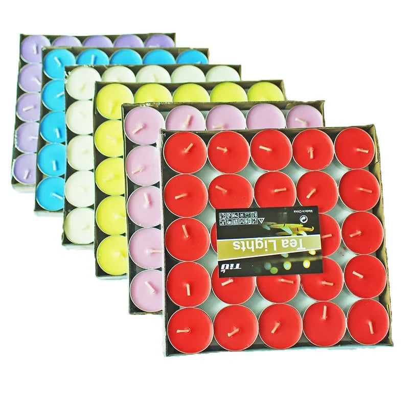 50 Bougies Parfumées en Forme de Cœur – Bougies Tea Light Romantiques pour Mariages, Anniversaires et Décorations - BLACKBEARD OUTDOOR INDUSTRIES