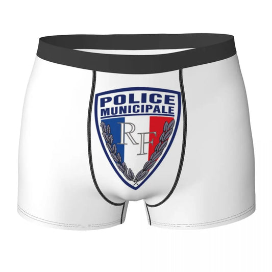 Boxer Homme Insigne Police Municipale – Sous-vêtement Original et Confortable - BLACKBEARD OUTDOOR INDUSTRIES