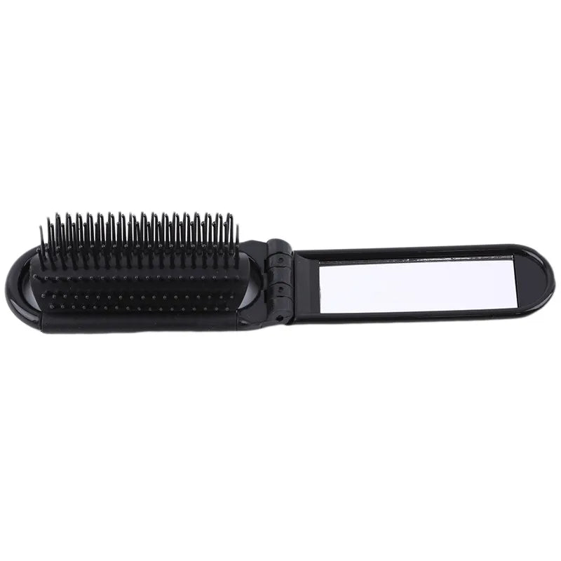 Peigne Pliant en Plastique avec Miroir Portable – Peigne de Maquillage Pratique et Élégant, Accessoire de Mode pour Femme, Idéal pour Sac à Main - BLACKBEARD OUTDOOR INDUSTRIES