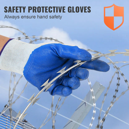 VEVOR Razor Wire – Rouleaux de Fil Barbelé Lames Doubles Spirales Galvanisé pour Clôture et Sécurité Extérieure - BLACKBEARD OUTDOOR INDUSTRIES