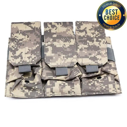 Tactical MOLLE 5.56mm Magazine Pouch – Double/Triple Mag Pouch pour M4, AR15, CS Rifle, Paintball & Chasse - BLACKBEARD OUTDOOR INDUSTRIES