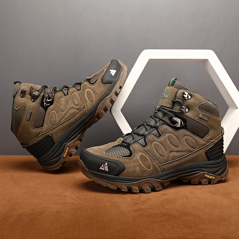 Bottes de Randonnée Hautes pour Homme – Chaussures Outdoor d’Hiver, Lacets, Antidérapantes, Confortables et Chaudes, Idéales pour Trekking et Activités Sportives - BLACKBEARD OUTDOOR INDUSTRIES