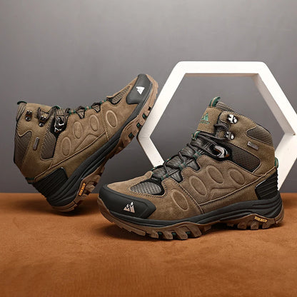 Bottes de Randonnée Hautes pour Homme – Chaussures Outdoor d’Hiver, Lacets, Antidérapantes, Confortables et Chaudes, Idéales pour Trekking et Activités Sportives - BLACKBEARD OUTDOOR INDUSTRIES