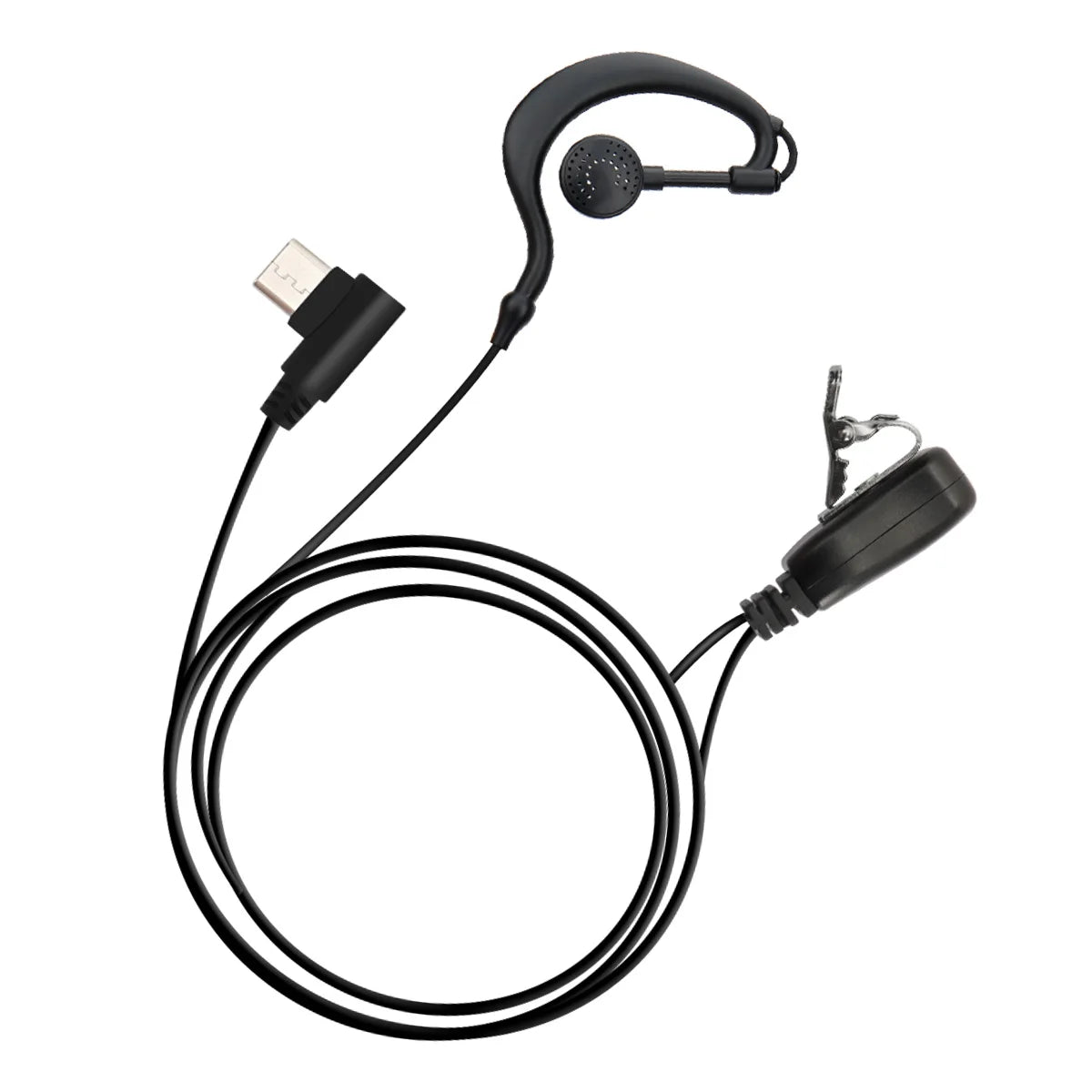 ABBREE PoC Network Walkie Talkie Headset Type-C High Definition Sound Quality Built-in PTT MIC For GP-268 GP-298 ZELLO Radio BLACKBEARD OUTDOOR INDUSTRIES