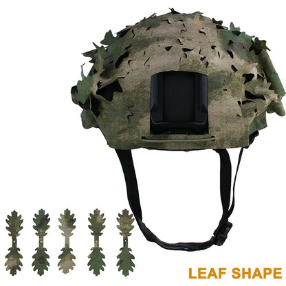 Housse de Casque Airsoft 3D Camo avec Découpe Laser en Forme de Feuilles Ma boutique