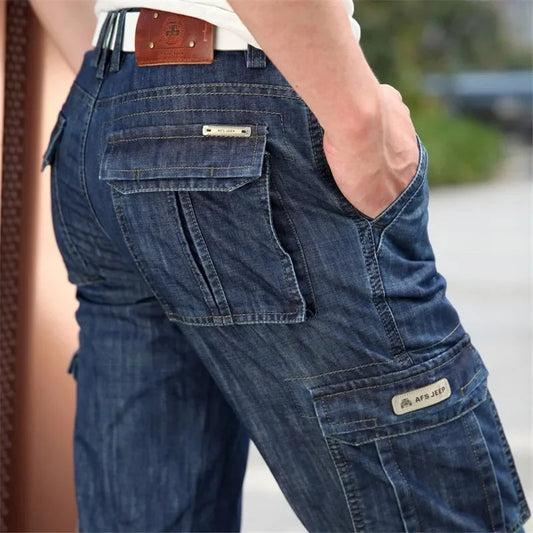 Cargo Jeans Homme Grande Taille 29-42 - Pantalon Tactique Décontracté avec Poches, Style Militaire BLACKBEARD OUTDOOR INDUSTRIES