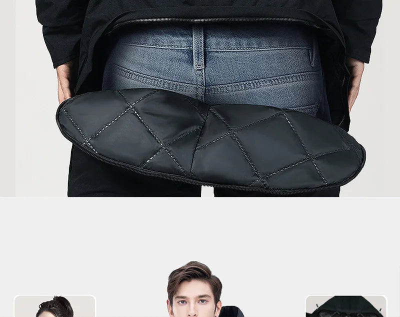 Motorcycle Riding Winter Coldproof Clothing Winter Fashion Waist Designwarm Cotton Jumpsuit Thickened Waterproof Snowmobile Suit BLACKBEARD OUTDOOR INDUSTRIES