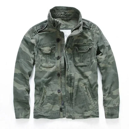 Veste Homme M65 Denim Rétro – Cargo Multi Poches – Style Militaire Outdoor Casual - BLACKBEARD OUTDOOR INDUSTRIES