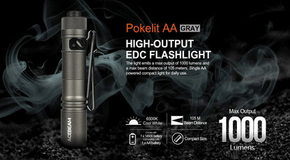ACEBEAM pokelit AA 14500 flashlight AA torch 950 lumen Ma boutique