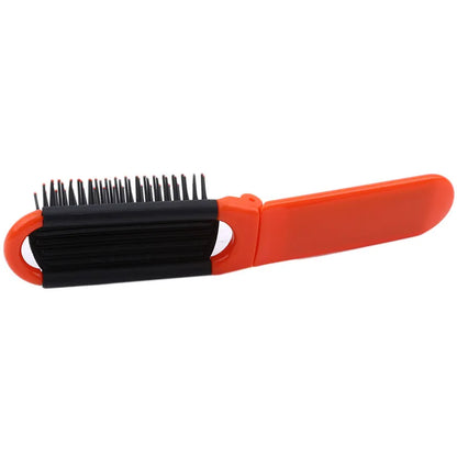 Peigne Pliant en Plastique avec Miroir Portable – Peigne de Maquillage Pratique et Élégant, Accessoire de Mode pour Femme, Idéal pour Sac à Main - BLACKBEARD OUTDOOR INDUSTRIES