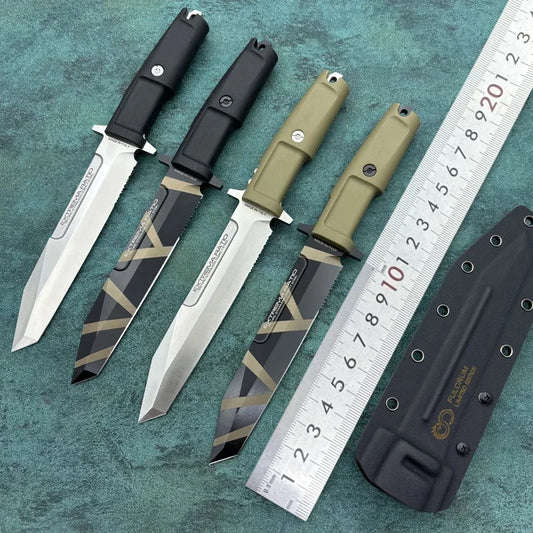 EX Fulcrum Couteau Tactique Outdoor – Lame Fixe en Acier Haute Dureté avec Étui - BLACKBEARD OUTDOOR INDUSTRIES