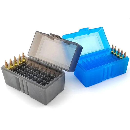 Boîte de Munitions Tactique – Capacité 50 Cartouches – Calibres 5.56 / .223 / .17 / .222 / .204 Ma boutique