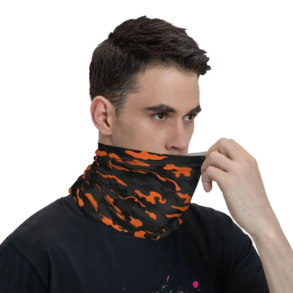 Tiger Stripe Camo – Bandeau Tour de Cou Hiver Multifonction pour Hommes et Femmes | Parfait pour Randonnée, Cyclisme, Sports Outdoor et Usage Quotidien - BLACKBEARD OUTDOOR INDUSTRIES
