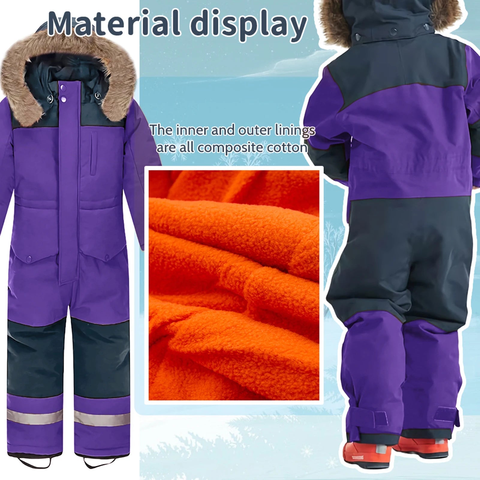 combinaison de ski pour enfants unisexe Ma boutique