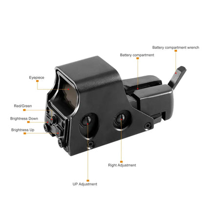Viseur Holographique Red/Green Dot BAIGISH 551/552/553/558 – Reflex Sight pour Rail 20mm Ma boutique