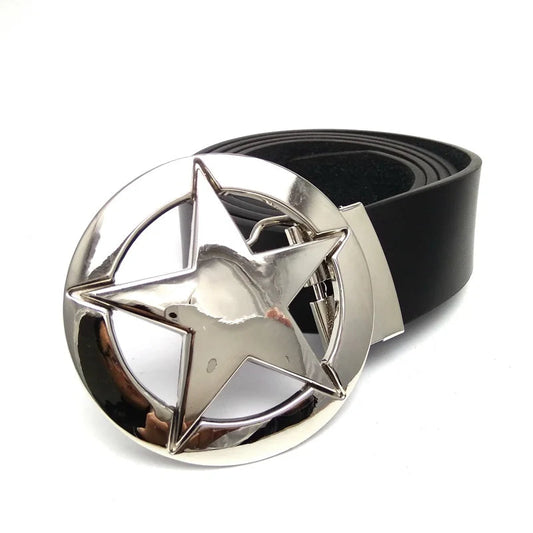 Ceinture en Cuir PU avec Boucle Métallique XXL pour Hommes - Accessoires Western Cowboy Ma boutique