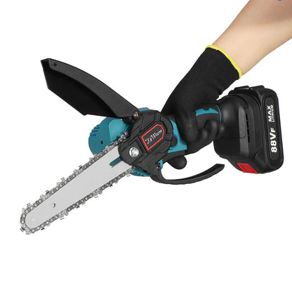 Tronçonneuse Électrique Sans Fil 3000W – Coupe Bois, Taille Pruning 6/8 Pouces – Outil Puissant Rechargeable 18V - BLACKBEARD OUTDOOR INDUSTRIES